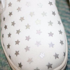 Gap Girl's Metallic Star Print Slip-On Shoes